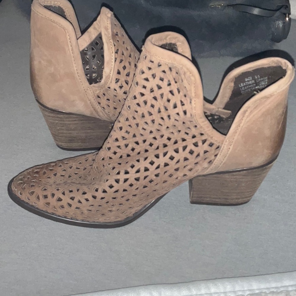 KRBonell Leather Lattice Slip-in Shoe Bootie.